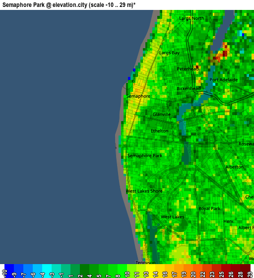 Semaphore Park elevation map