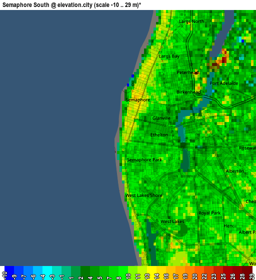 Semaphore South elevation map