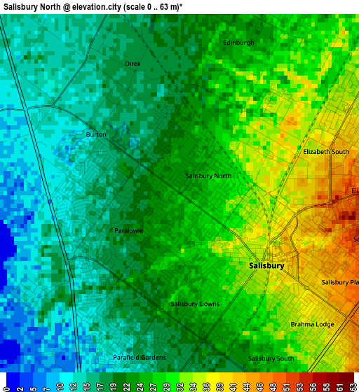 Salisbury North elevation map