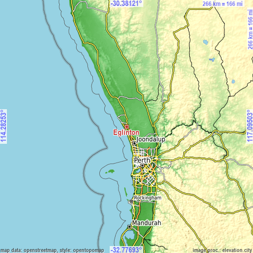 Topographic map of Eglinton