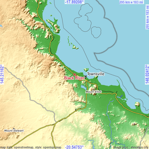 Topographic map of Black River