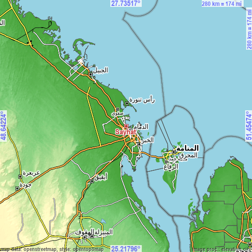 Topographic map of Sayhāt