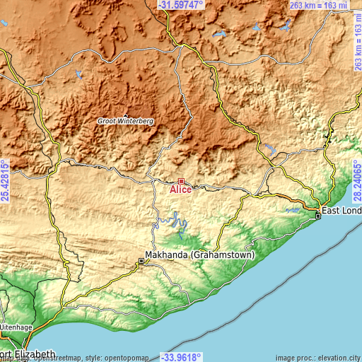 Topographic map of Alice