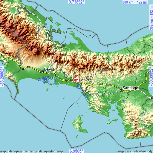 Topographic map of Oma