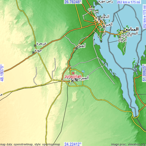 Topographic map of Julayjilah