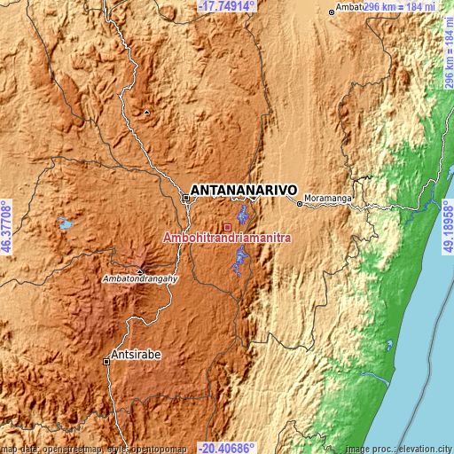 Topographic map of Ambohitrandriamanitra
