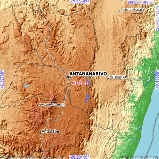 Topographic map of Alarobia