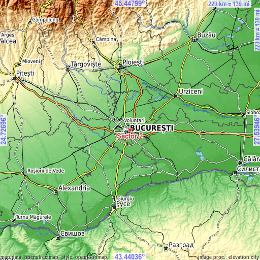 Topographic map of Sector 2