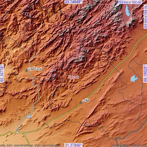 Topographic map of Nāyak