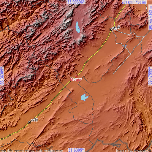 Topographic map of Muqêr