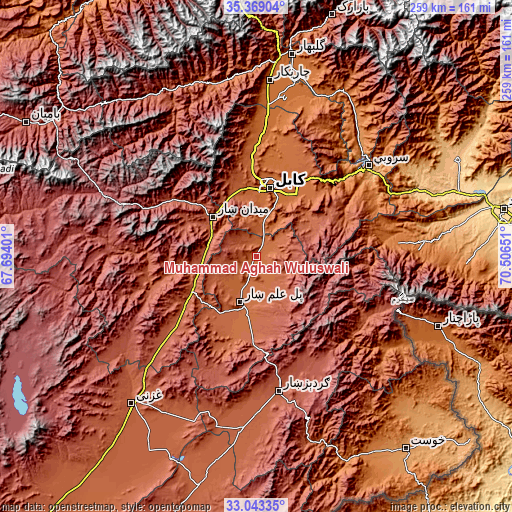 Topographic map of Muḩammad Āghah Wuluswālī