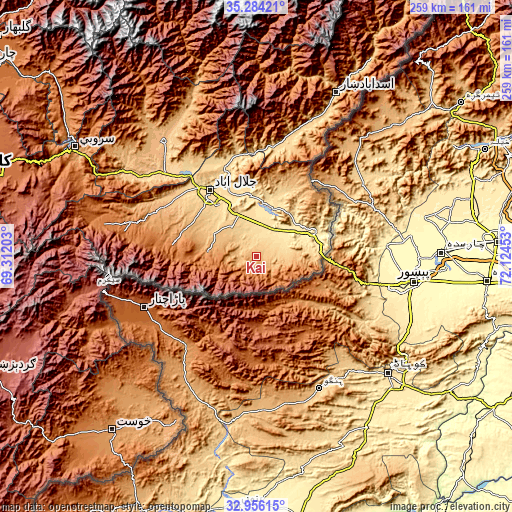 Topographic map of Kai