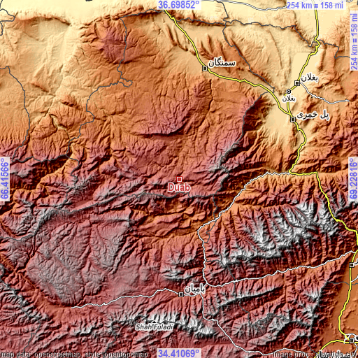 Topographic map of Dūāb