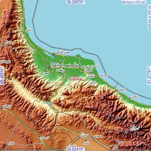 Topographic map of Sīāhkal