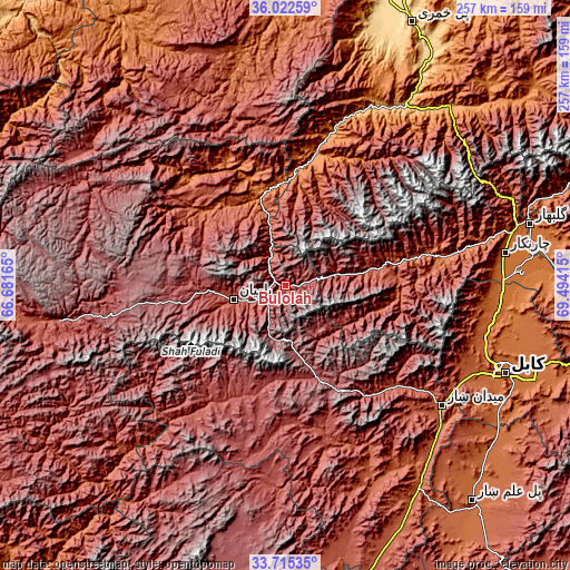 Topographic map of Bulōlah