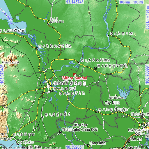 Topographic map of Sithor Kandal