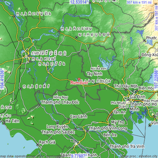 Topographic map of Rumduol