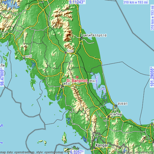 Topographic map of Si Banphot