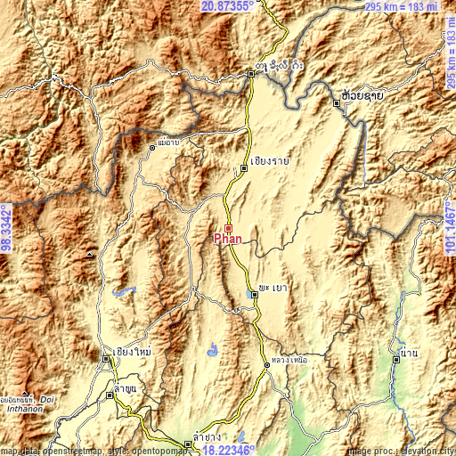 Topographic map of Phan