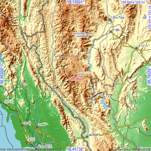 Topographic map of Om Koi