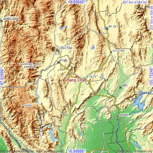 Topographic map of Hang Chat