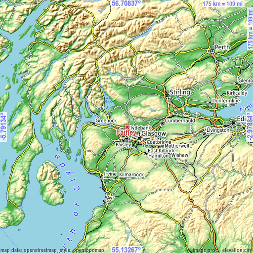 Topographic map of Faifley