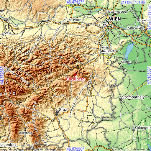 Topographic map of Sticklberg