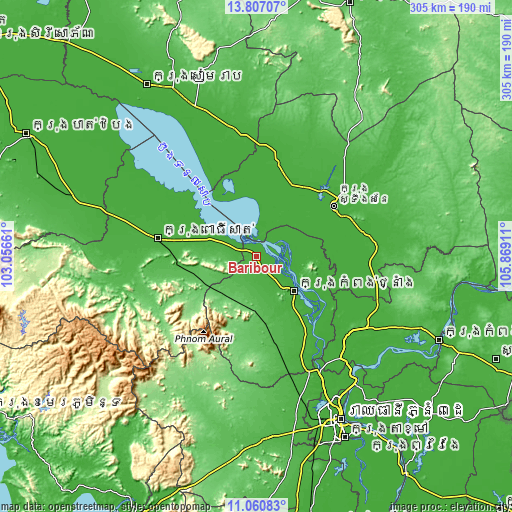 Topographic map of Baribour