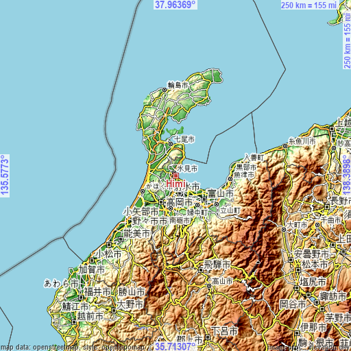 Topographic map of Himi