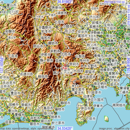 Topographic map of Kai