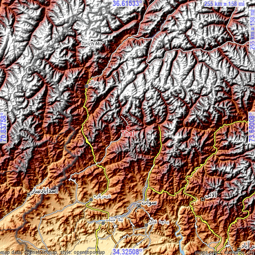 Topographic map of Thal