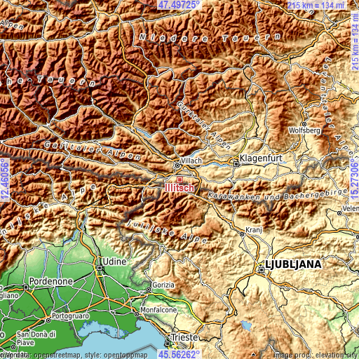 Topographic map of Illitsch