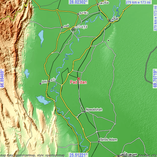 Topographic map of Pad Idan