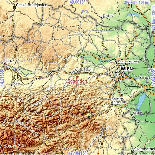 Topographic map of Eggendorf