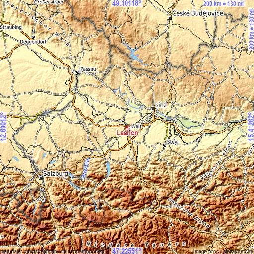 Topographic map of Laahen