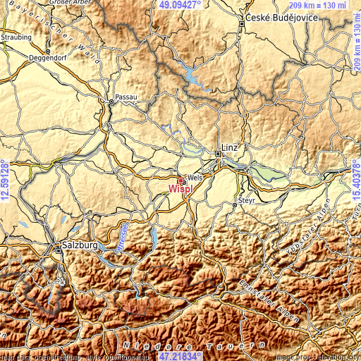 Topographic map of Wispl