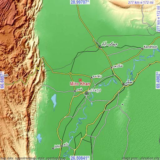 Topographic map of Miro Khan