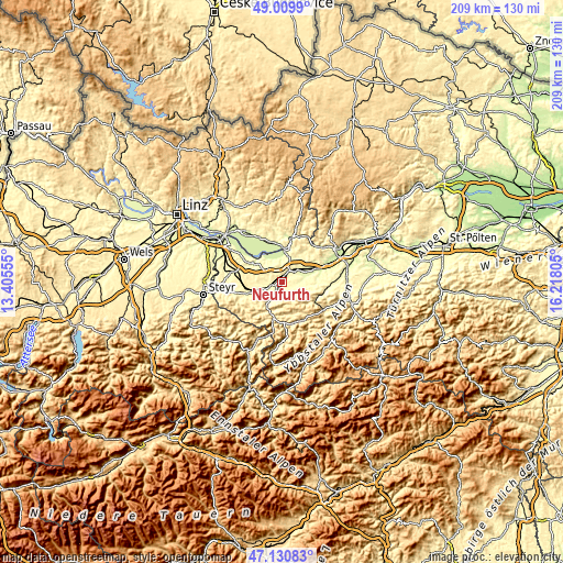 Topographic map of Neufurth