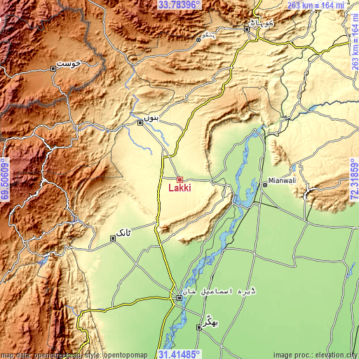 Topographic map of Lakki