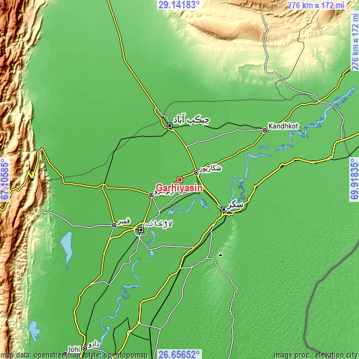 Topographic map of Garhiyasin