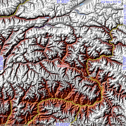 Topographic map of Gakuch