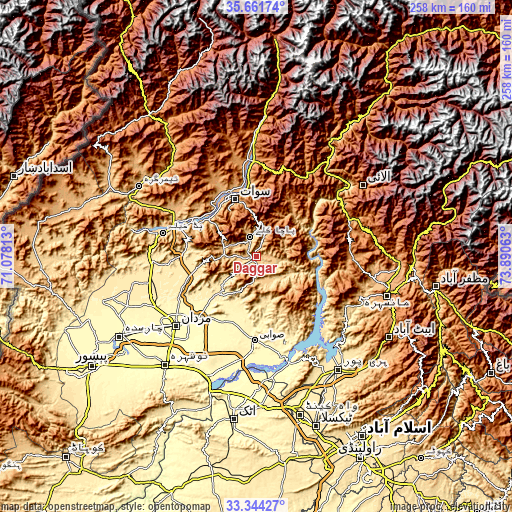 Topographic map of Daggar