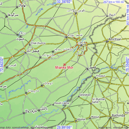 Topographic map of Mianke Mor