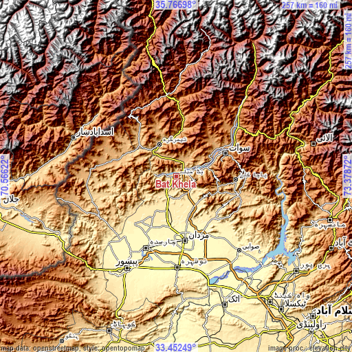 Topographic map of Bat Khela