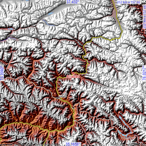 Topographic map of Aliabad
