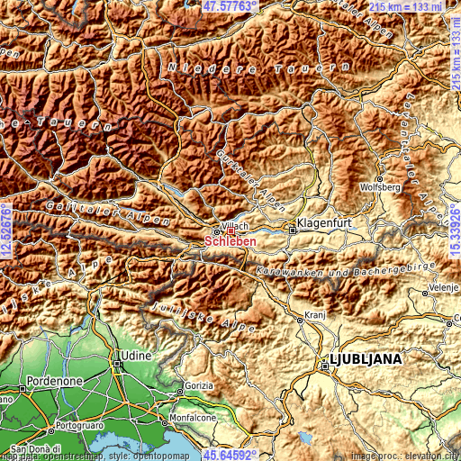 Topographic map of Schleben