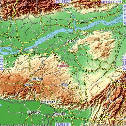 Topographic map of Hamren