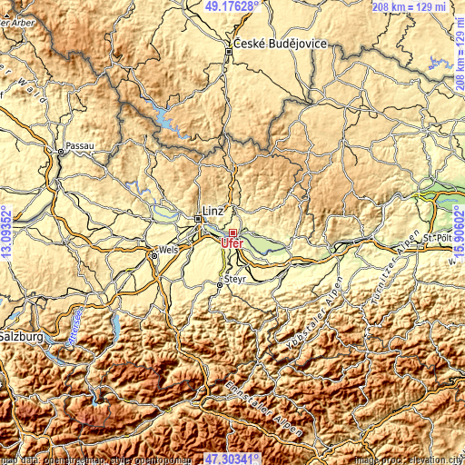 Topographic map of Ufer