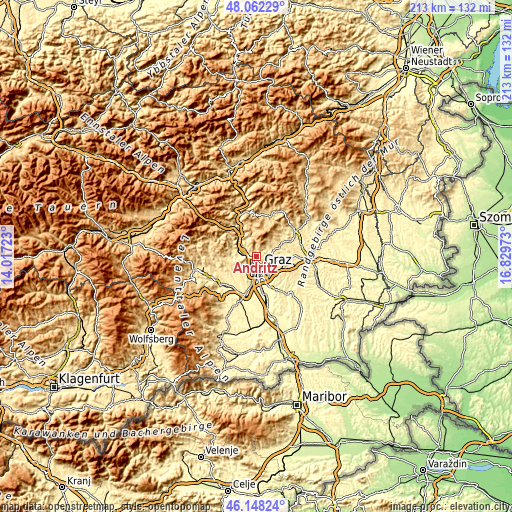 Topographic map of Andritz