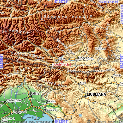 Topographic map of Föderlach I